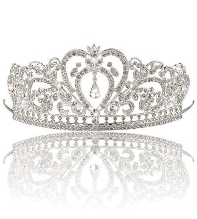 Headbands Wedding Tiara Crown Sparkly Rhinestones Decor Bridal Headpiece for Prom - CU12O3MFVAH $19.36