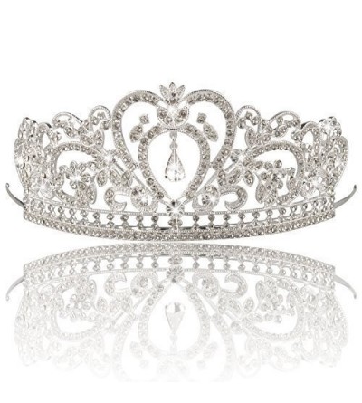 Headbands Wedding Tiara Crown Sparkly Rhinestones Decor Bridal Headpiece for Prom - CU12O3MFVAH $9.93