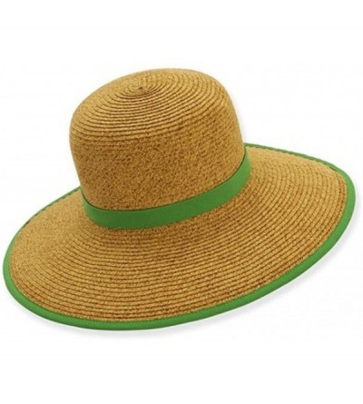 Sun Hats French Laundry Packable Crushable Travel Hat - Lime - CK11CYNHODT $40.75