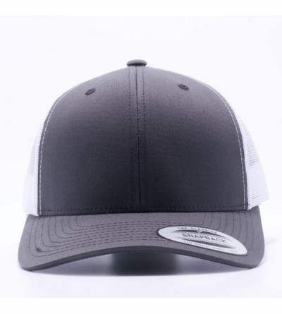 Baseball Caps Yupoong Classic 6606- 6606T- 6606W- Retro Trucker Hats- Mesh Back Baseball Caps - Charcoal/White - CU182OUWHRW ...