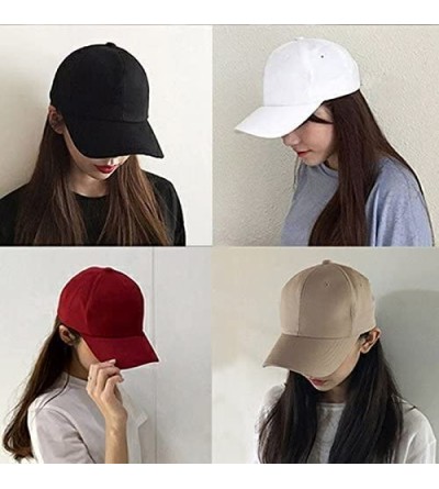 Baseball Caps Men Women Sports Hat Add Your Personalized Design Adjustable Baseball Caps - Pink - C018G402869 $9.55