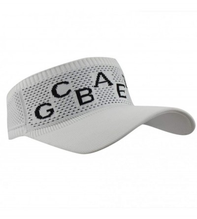 Baseball Caps Womens Summer Quick-Dry Mesh Empty Top Golf Stretchy Sun Baseball Visor Hat Cap - Letters White - CZ18ROWSS20 $...