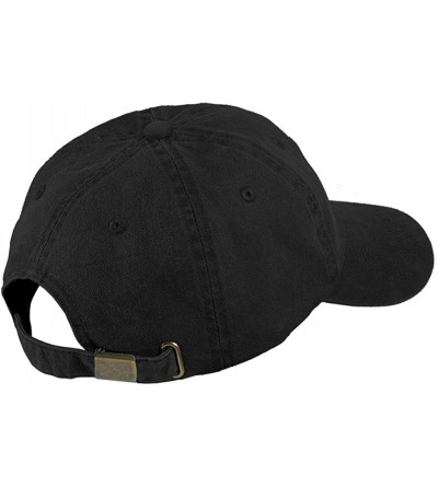 Baseball Caps Grandma Embroidered Pigment Dyed Low Profile Cotton Cap - Black - C712GPQXPMJ $17.98