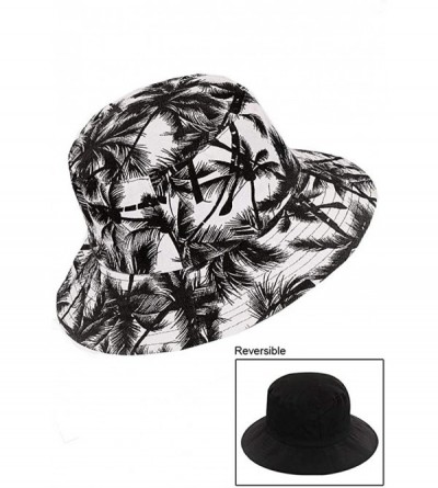 Bucket Hats Fashion Reversible Printed Fisherman Bucket Sun Sun Shade Hat - 3077 Tree - CR18Q7TQKY9 $21.71