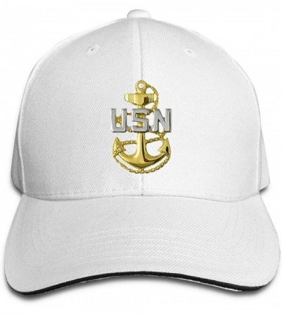 Baseball Caps US Navy Chief Petty Officer Unisex Hats Trucker Hats Dad Baseball Hats Driver Cap - White - CC18KA9D0RA $38.98