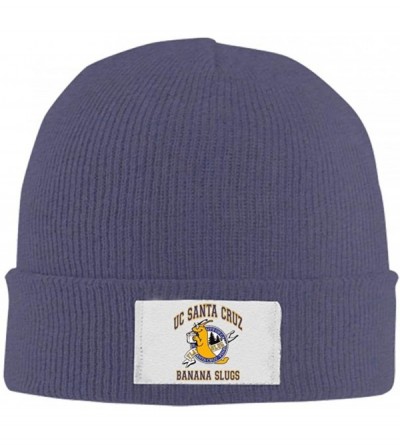 Skullies & Beanies Beanie Hat UC Santa Cruz Banana Slugs Winter Warm Slouchy Skull Cap Knit Hat for Womens Mens - Navy - CN18...