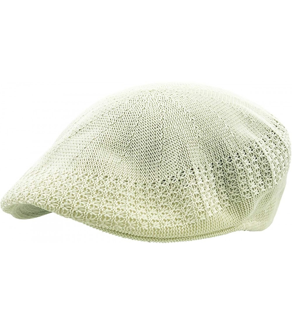 Newsboy Caps Classic Mesh Newsboy Ivy Cap Hat - Crème - CM11JYQKQJ3 $10.01