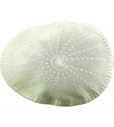 Newsboy Caps Classic Mesh Newsboy Ivy Cap Hat - Crème - CM11JYQKQJ3 $10.01