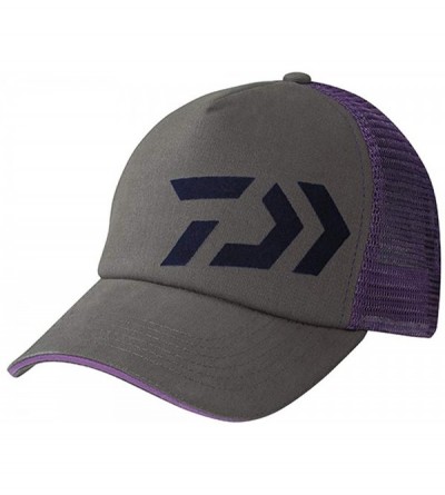 Baseball Caps D-VEC Trucker Colored Caps - Dvec Grey/Violet - C81874HS9XQ $14.86