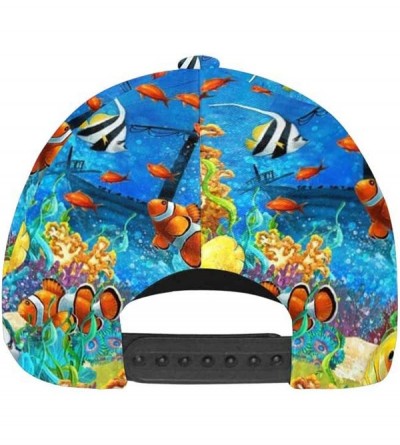 Baseball Caps Octopus Tentacles Sea Turtle Dolphin Adjustable Unisex Men Women All Over Print Dad Caps Classic Baseball Hats ...