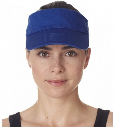 Visors Classic Cut Chino Cotton Twill Visor (8103) - Royal - CB118J63425 $6.73