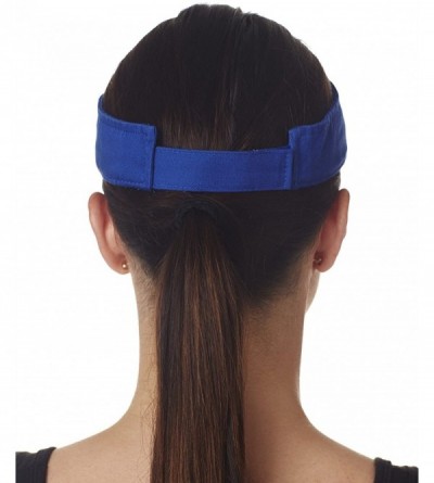 Visors Classic Cut Chino Cotton Twill Visor (8103) - Royal - CB118J63425 $6.73