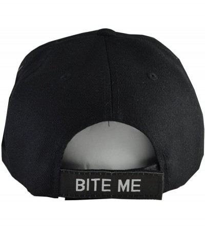 Baseball Caps Outdoors Fishing Hats (20+ Styles) Bite Me- Bass- Trout - Bite Me Black - C511P84JSGR $10.95