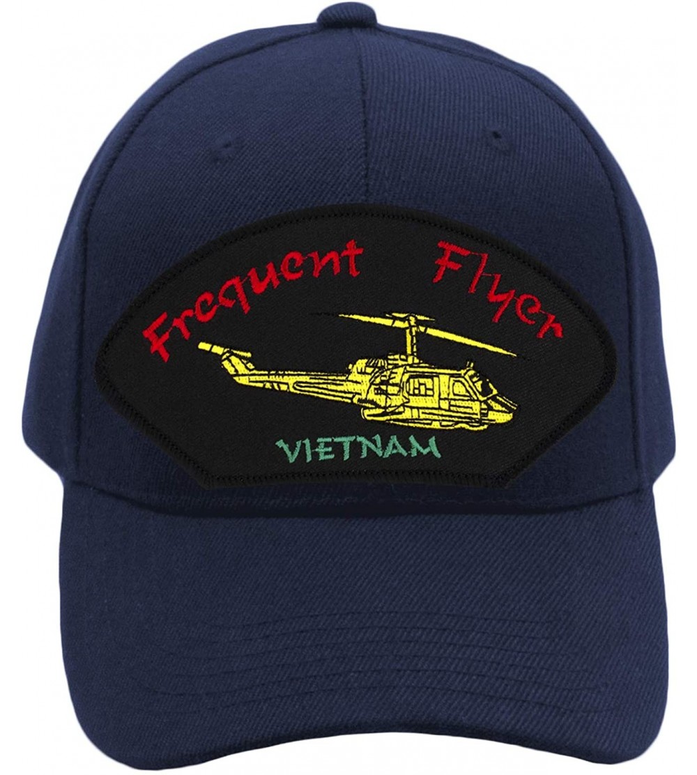 Baseball Caps Frequent Flyer - Vietnam Hat/Ballcap Adjustable One Size Fits Most - Navy Blue - C718N7AADR0 $27.50