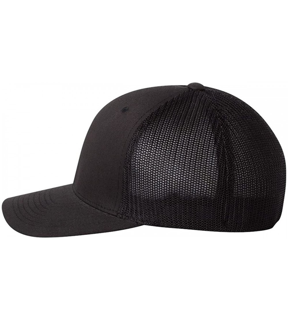 Baseball Caps 6-Panel Trucker Cap (6511) - Black - C912CLUJTLT $7.33