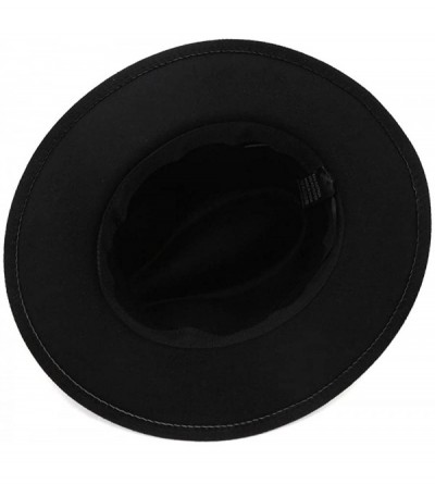Fedoras Women Men's Belt Buckle Fedora Hat Wide Brim Panama Hats - A Belt Hat+balaclava - CC18XMCZ545 $12.37