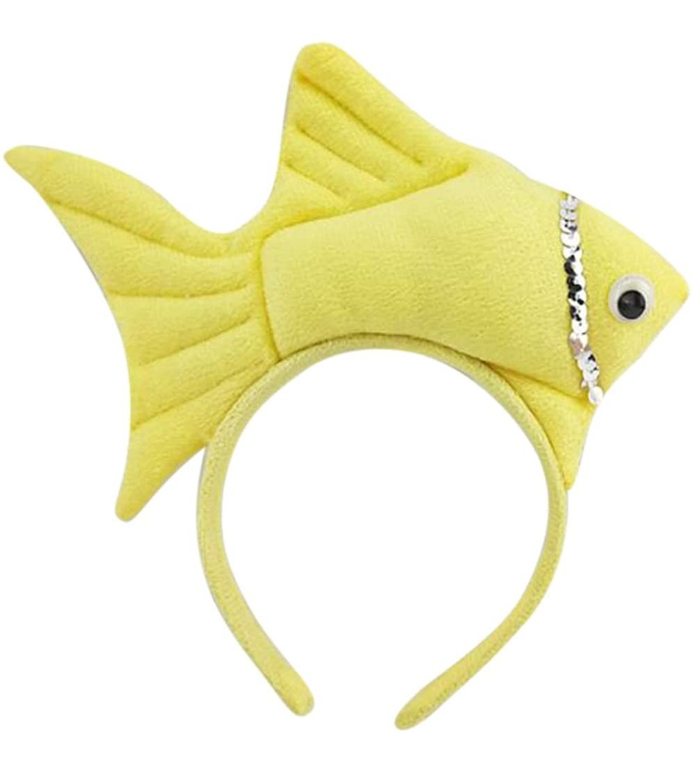Headbands Animal Headband Plush Headwear Halloween Costume Accessories Party Favors - Fish - C612D4QHO6L $9.84
