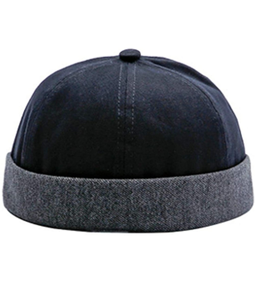 Skullies & Beanies Cotton Skull Hiphop Beanie Cap Kufi Hats for Men Womens - Black - CG18HQ4MY0C $12.22