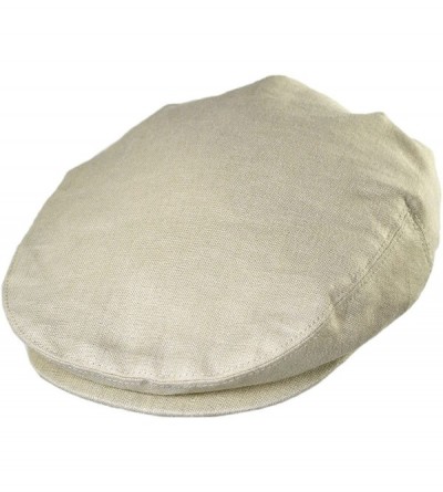 Newsboy Caps Linen and Cotton Ivy Cap - Natural - C618GO5MDM9 $59.31