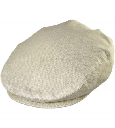 Newsboy Caps Linen and Cotton Ivy Cap - Natural - C618GO5MDM9 $32.95