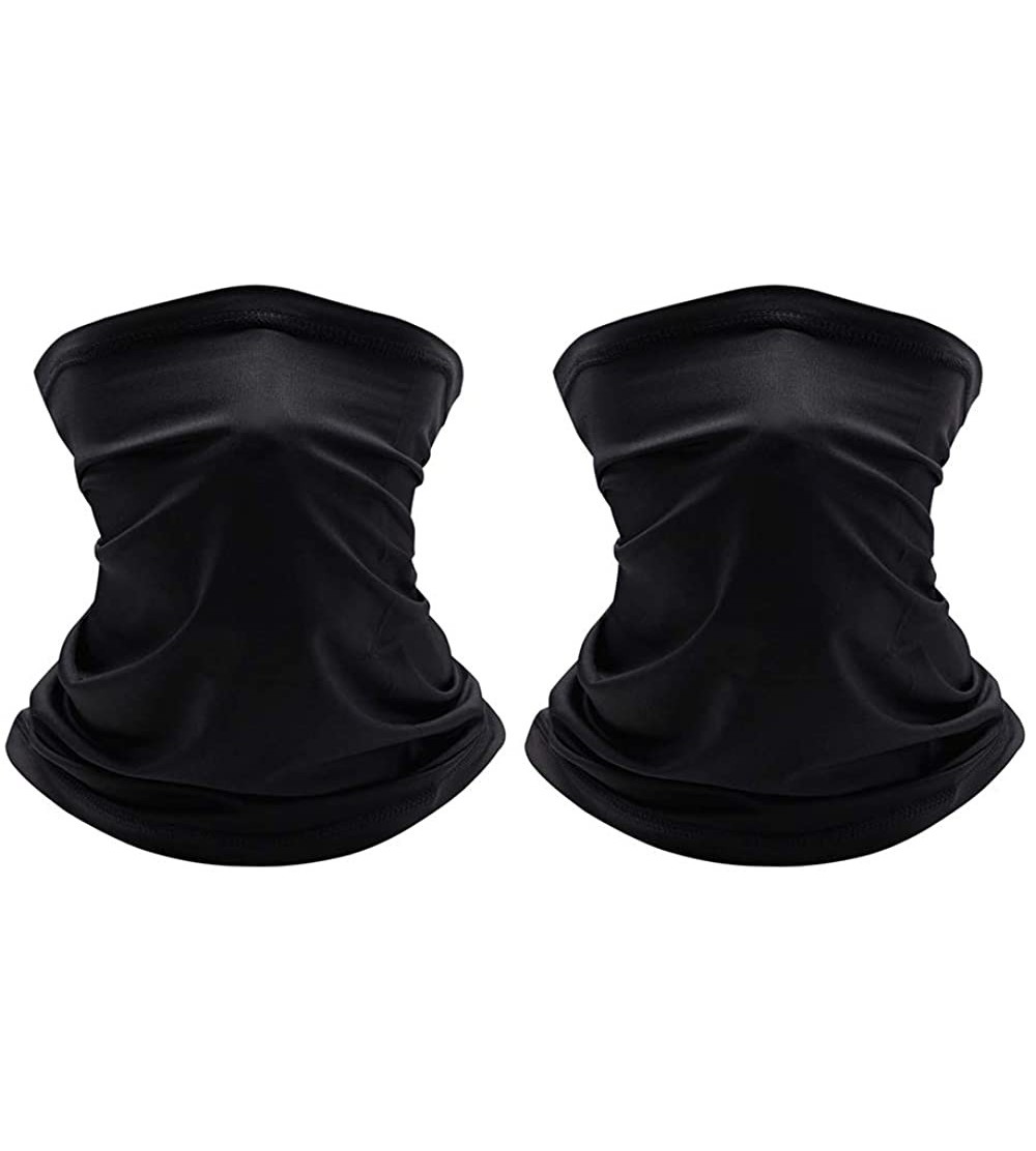 Balaclavas 2Pcs Outdoor Multifunctional Turban Sun Protection Wind-Proof Fishing Riding Kerchief Balaclava - Black - CC19842A...