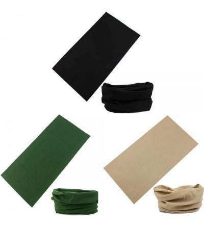 Balaclavas Headwear Headband Bandana Neck Gaiter - Headwrap Balaclava Facemask Seamless for outdoor - 6pcs Plain Series a - C...