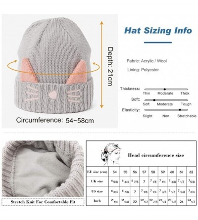 Skullies & Beanies Womens Knit Visor Beanie Newsboy Cap Winter Warm Hat Cold Snow Weather Girl 55-60cm - 88236-black - CP18KL...