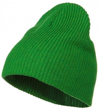 Skullies & Beanies Eco Cotton Ribbed XL Classic Beanie - Kelly - C4115EH79EL $18.22