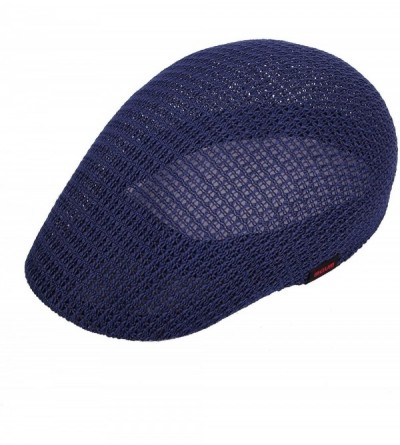 Newsboy Caps Men Breathable Mesh Summer Hat Newsboy Beret Ivy Cap Cabbie AM31168 - Navy - CY18R2COMWQ $19.52