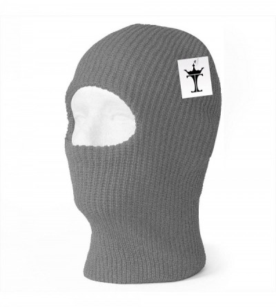 Skullies & Beanies 1 One Hole Ski Mask (Solids & Neon Available) - Heather Grey - CL119UKQJX5 $9.00