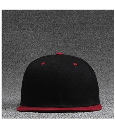 Baseball Caps Skeleton Dabbing Bowling Ball Unisex Hip-Hop Flatbrim Snapback Caps Women Men Contrast Color Baseball Cap - Red...