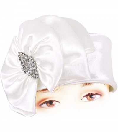 Sun Hats Women's Pill-Box Church Hats - K019 (Purple) - White - C018LHKU3SK $79.29