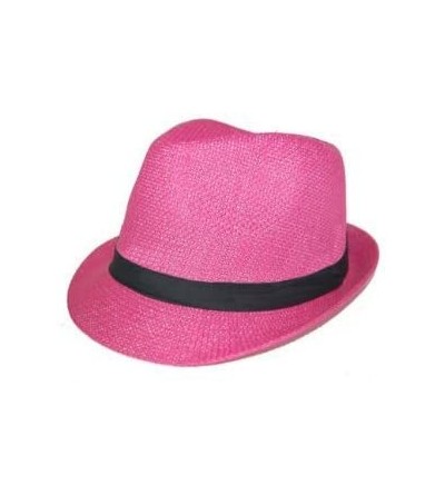 Fedoras Tweed Classic Cuban Style Fedora Fashion Hat - Purple - CP1152MO1IP $13.24