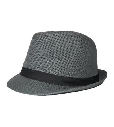 Fedoras Tweed Classic Cuban Style Fedora Fashion Hat - Purple - CP1152MO1IP $13.24