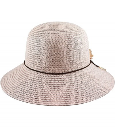 Sun Hats Womens Floppy Summer Sun Beach Wide Brim Straw Hat - Fh12 - C318D74ZHY7 $13.42