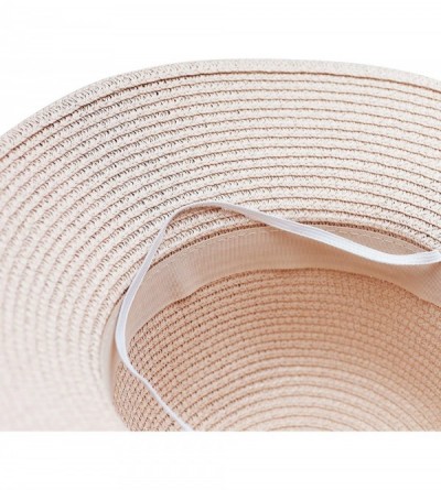 Sun Hats Womens Floppy Summer Sun Beach Wide Brim Straw Hat - Fh12 - C318D74ZHY7 $13.42