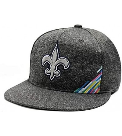 Baseball Caps 100 Commemorative Team Adjustable Baseball Hat Mens Sports Fit Cap Classic Dark Grey Design - New Orleans Saint...