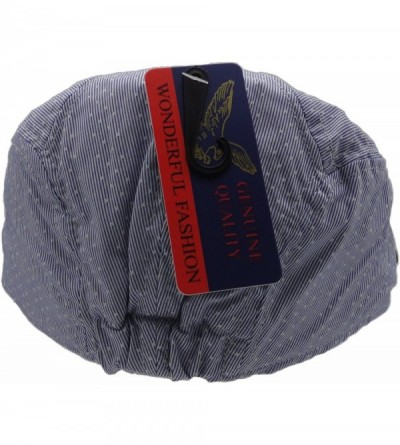 Newsboy Caps Men's Herringbone Wool Tweed Newsboy IVY Cabbie Driving Hat - Light Blue - CO185LXCH42 $8.50