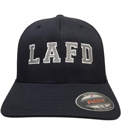 Baseball Caps City of Los Angeles Fire Department LAFD Hat Navy Flexfit S-M - CZ18RZR2Z6U $53.32
