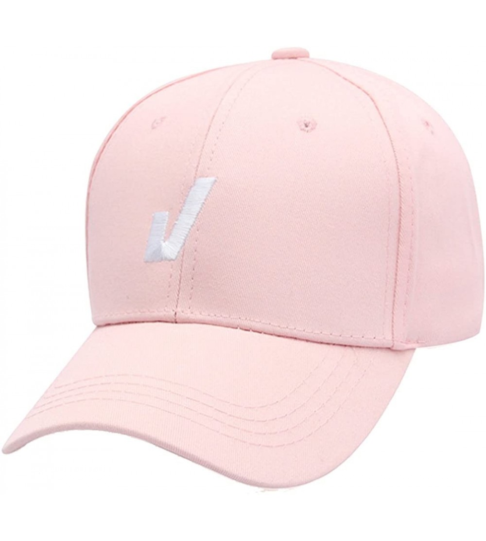 Baseball Caps Women's Iron Ring Pin Retro Baseball Cap Trucker Hat - Tick Pink - CI186NA5K5Q $14.29