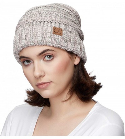 Skullies & Beanies Hatsandscarf Exclusives Unisex Beanie Oversized Slouchy Cable Knit Beanie (HAT-100) - Rose - CD1865DNTYZ $...