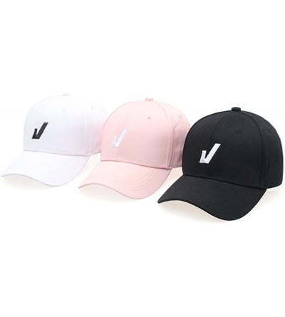 Baseball Caps Women's Iron Ring Pin Retro Baseball Cap Trucker Hat - Tick Pink - CI186NA5K5Q $14.29