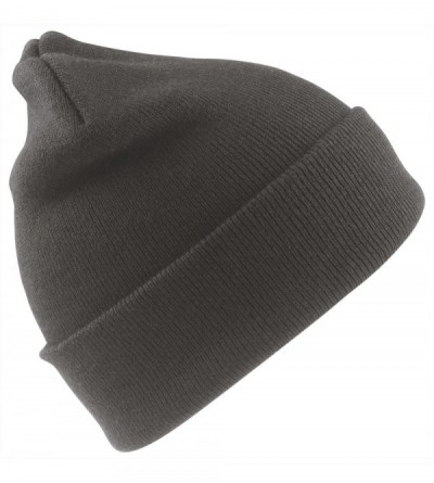 Skullies & Beanies Wooly Thinsulate Ski Beanie Hat - Charcoal Grey - CJ110WFNKUH $12.94