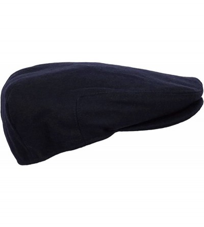 Newsboy Caps Men's Premium Wool Blend Classic Flat IVY newsboy Collection Hat - 1581-navy - CW12N9K8Z21 $14.40