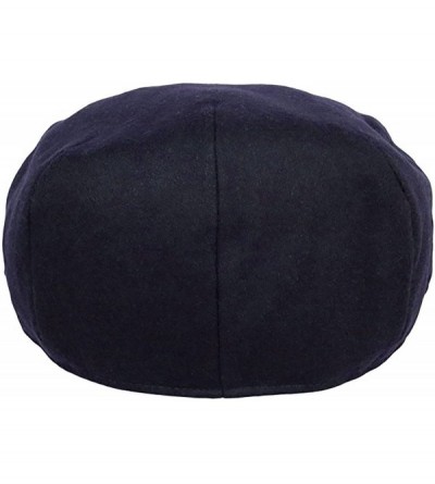 Newsboy Caps Men's Premium Wool Blend Classic Flat IVY newsboy Collection Hat - 1581-navy - CW12N9K8Z21 $14.40