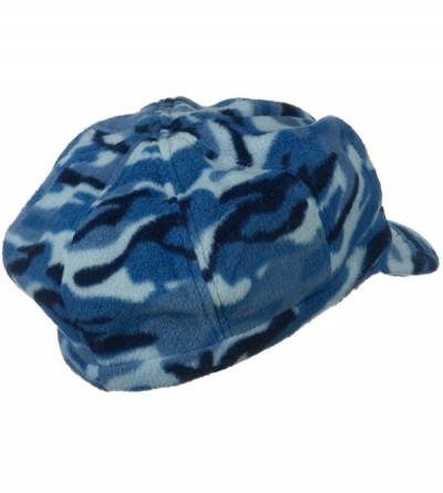 Newsboy Caps Camo Fleece Newsboy Hat - Blue - CQ18GYZ0QG4 $13.98