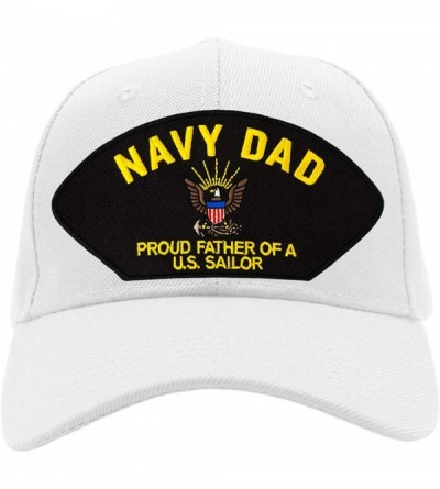 Baseball Caps Navy Dad - Proud Father of a US Sailor Hat/Ballcap Adjustable One Size Fits Most - C118KQ68OKT $49.51