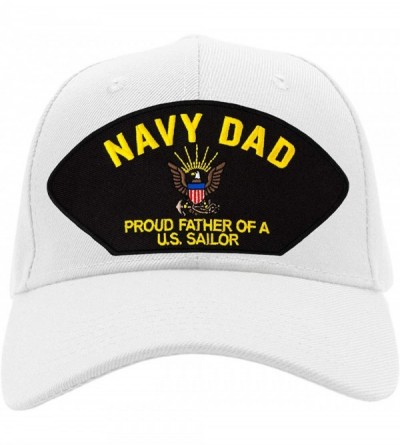 Baseball Caps Navy Dad - Proud Father of a US Sailor Hat/Ballcap Adjustable One Size Fits Most - C118KQ68OKT $31.27