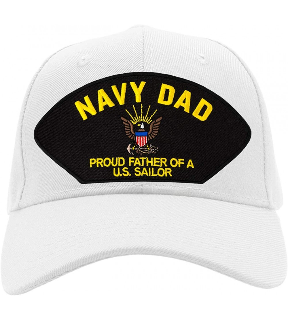 Baseball Caps Navy Dad - Proud Father of a US Sailor Hat/Ballcap Adjustable One Size Fits Most - C118KQ68OKT $31.27