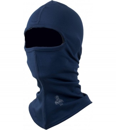 Balaclavas Flex-Wear Lightweight Lined Long Neck Open Hole Balaclava Face Mask - Navy - C518CNG8YCI $15.56